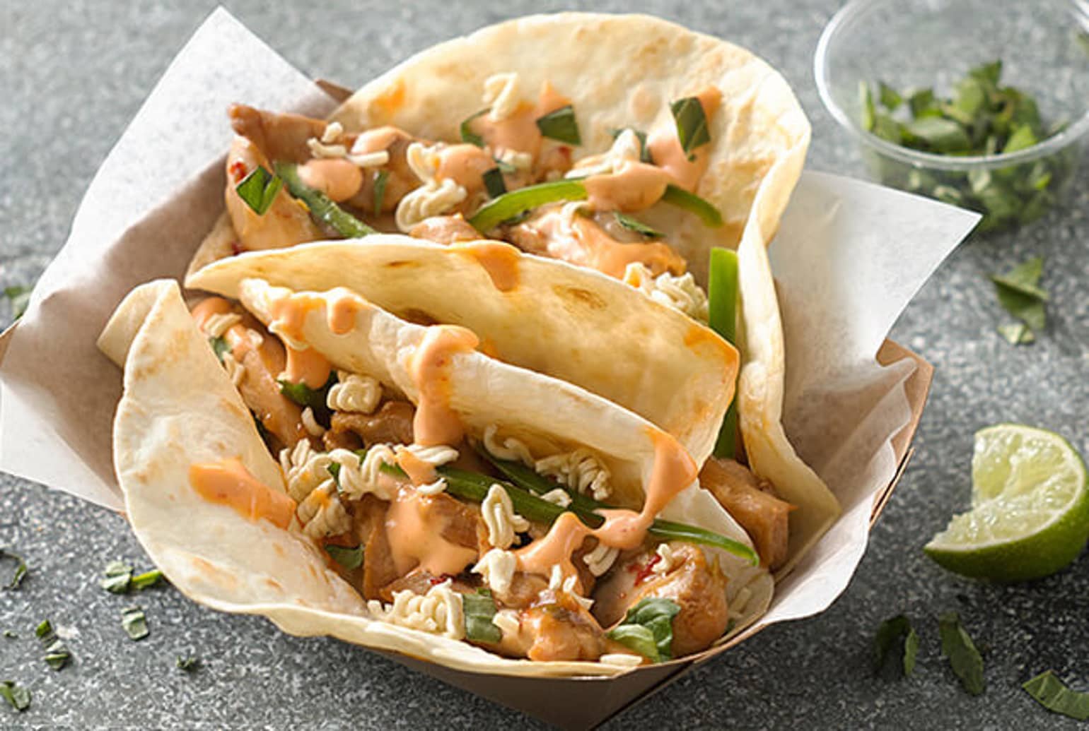 Crunchy Ramen Tacos